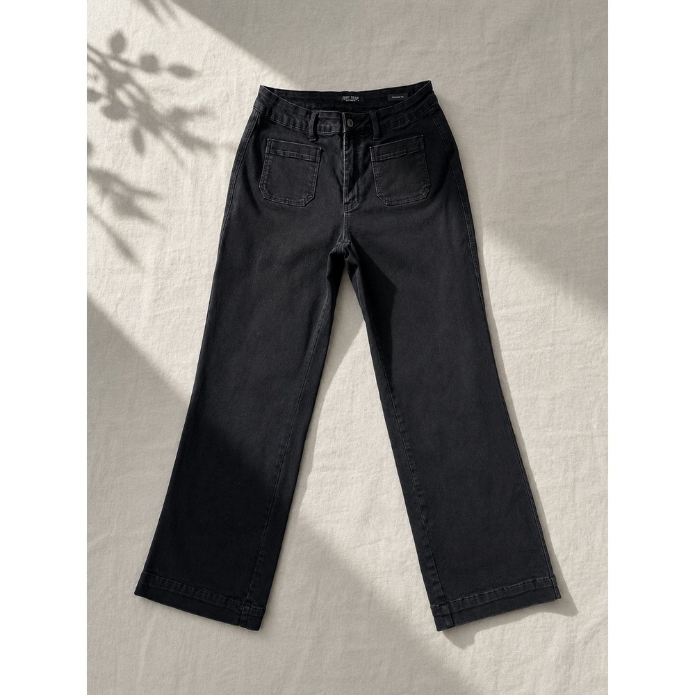 Judy Blue Black High Waist Straight‎ Leg Patch Pocket Jeans 16W plus size